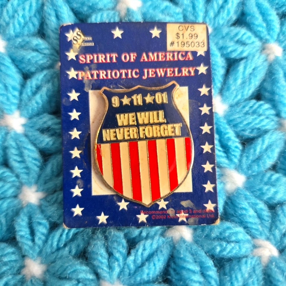Vintage 2002 9/11 Enamel Pin NWT